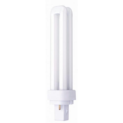 Fluorescent Lightbulb - PL-D 2 pin - White - 18w