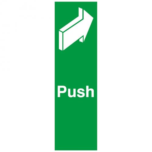 Push - Door Sign - Rigid - 5cm (2&quot;)