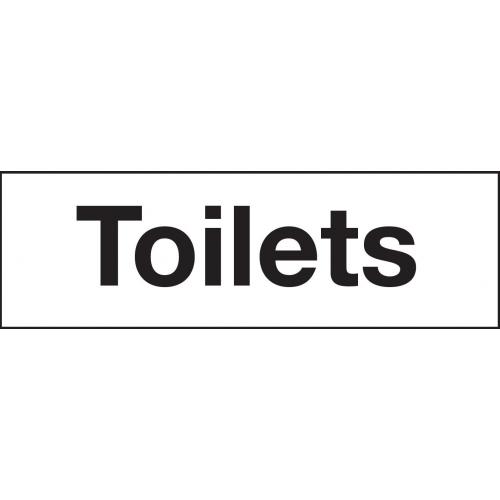 Toilets - Rigid Plastic Sign