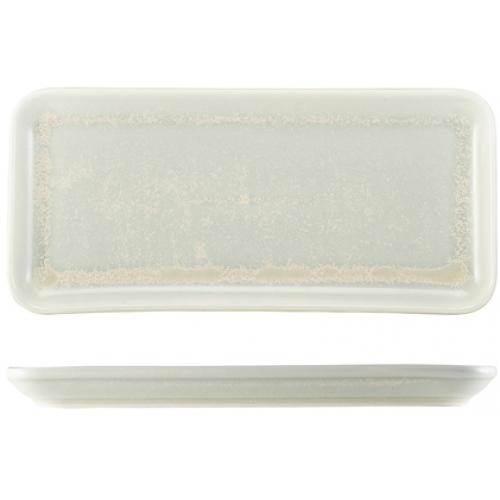 Plate - Narrow Rectangular - Terra Porcelain - Pearl - 27cm (10.6&quot;)