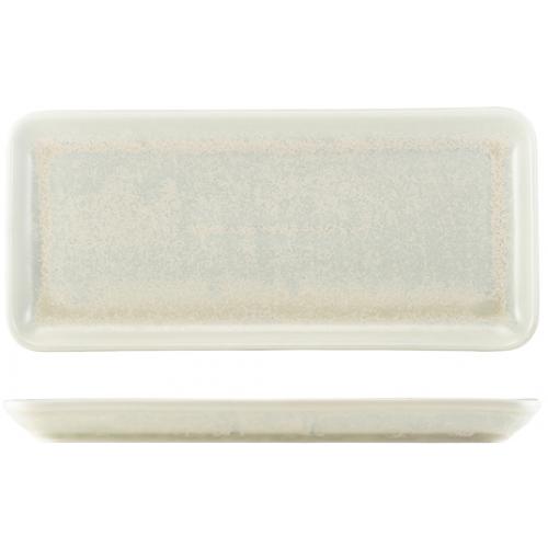 Plate - Narrow Rectangular - Terra Porcelain - Pearl - 30cm (11.8&quot;)