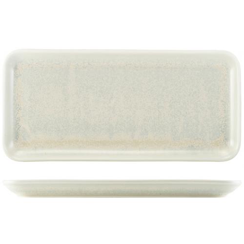 Plate - Narrow Rectangular - Terra Porcelain - Pearl - 36cm (14.2&quot;)