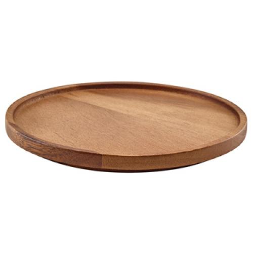 Presentation Plate - Acacia Wood - 20.5cm (8&quot;)