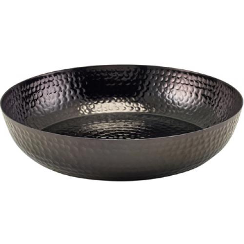 Platter - Round - Hammered Finish - Aluminium - Black - 31cm (12.25&quot;)