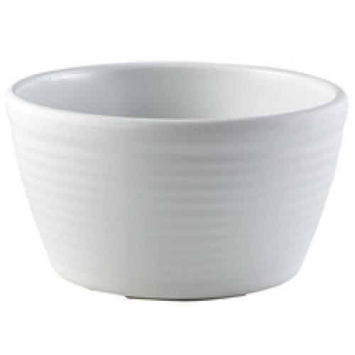 Ramekin - Rippled - Melamine - Matt White - 11cl (4oz)