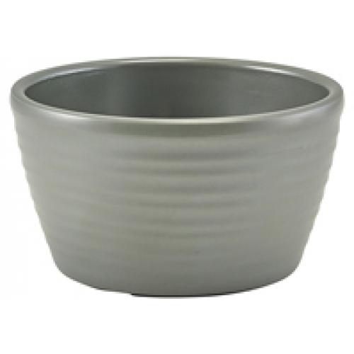 Ramekin - Rippled - Melamine - Matt Grey - 6cl (2oz)