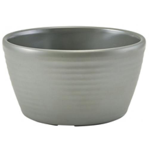 Ramekin - Rippled - Melamine - Matt Grey - 11cl (4oz)