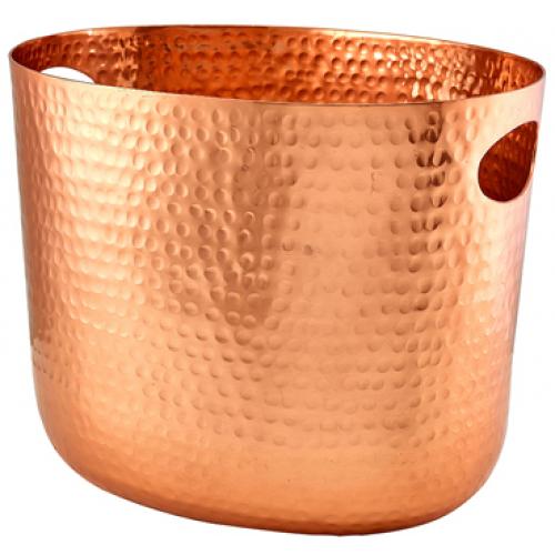 Wine & Champagne Bucket - Dimple Hammered Finish - Aluminium - Copper Plated - 30.5cm (12&quot;)