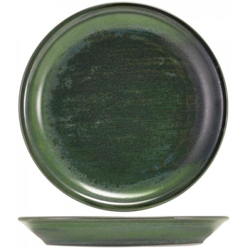 Coupe Plate - Terra Porcelain - Aqua Green - 19cm (7.5&quot;)