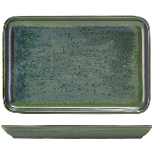 Plate - Rectangular - Terra Porcelain - Aqua Green - 30cm (11.8&quot;)