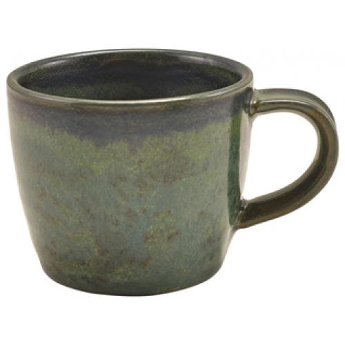 Beverage Cup - Bowl Shaped - Terra Porcelain - Aqua Green - 9cl (3oz)