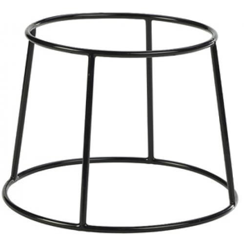 Buffet Riser - Anti-Slip Coated - Round - Black - 18cm (7&quot;)