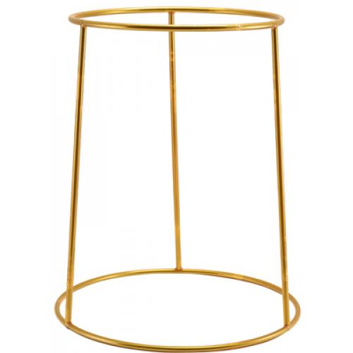 Buffet Riser - Anti-Slip Coated - Round - Gold - 30cm (11.75&quot;)