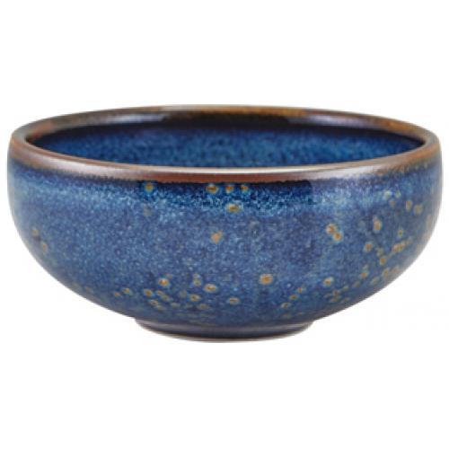 Round &#39;Belly&#39; Bowl - Terra Porcelain - Aqua Blue - 11.5cm (4.5&quot;) - 30cl (10.5oz)