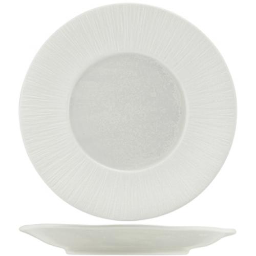 Winged Plate - Incise Porcelain - Lucine - 23cm (9&quot;)