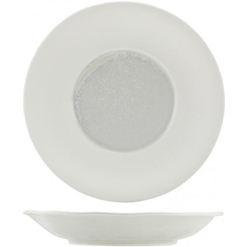 Winged Plate - Deep - Incise Porcelain - Lustre - 26cm (10.25&quot;)