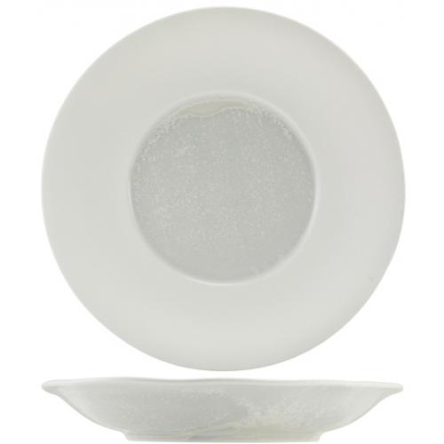 Winged Plate - Deep - Incise Porcelain - Lustre - 30cm (11.75&quot;)