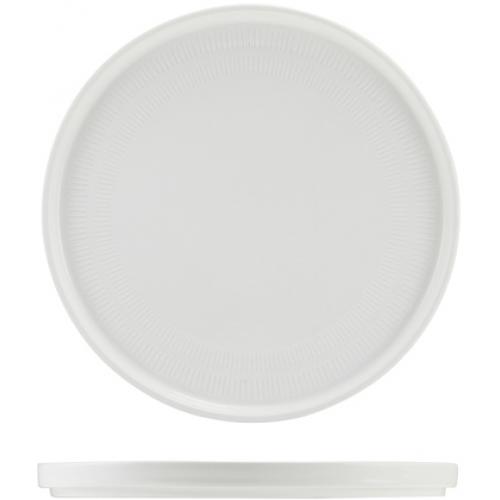 Presentation Plate - Low Profile - Incise Porcelain - Solara - 25cm (9.75&quot;)