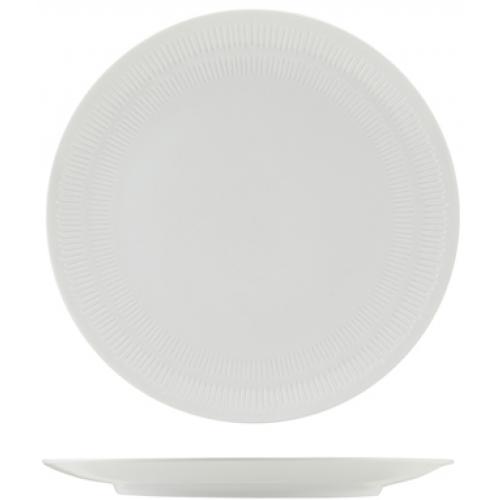 Coupe Plate - Incise Porcelain - Solara - 25.5cm (10&quot;)