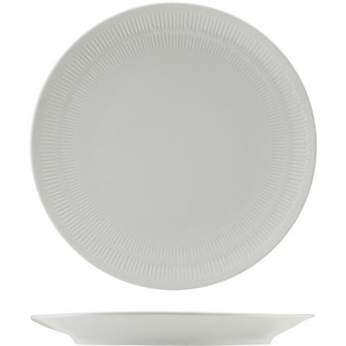 Coupe Plate - Incise Porcelain - Solara - 28cm (11&quot;)