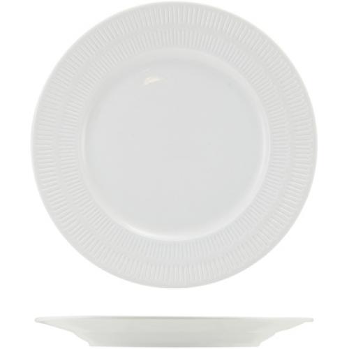Winged Plate - Incise Porcelain - Solara - 20cm (7.75&quot;)