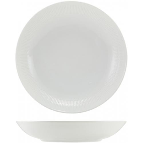 Coupe Bowl - Incise Porcelain - Solara - 23cm (9&quot;) - 80cl (28oz)