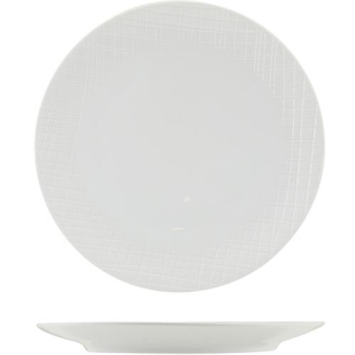 Coupe Plate - Incise Porcelain - Lavara - 23cm (9&quot;)