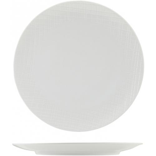 Coupe Plate - Incise Porcelain - Lavara - 25.5cm (10&quot;)