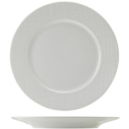 Winged Plate - Incise Porcelain - Lavara - 27cm (10.5&quot;)