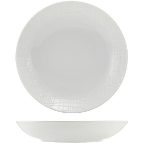 Coupe Bowl - Incise Porcelain - Lavara - 23cm (9&quot;) - 80cl (28oz)