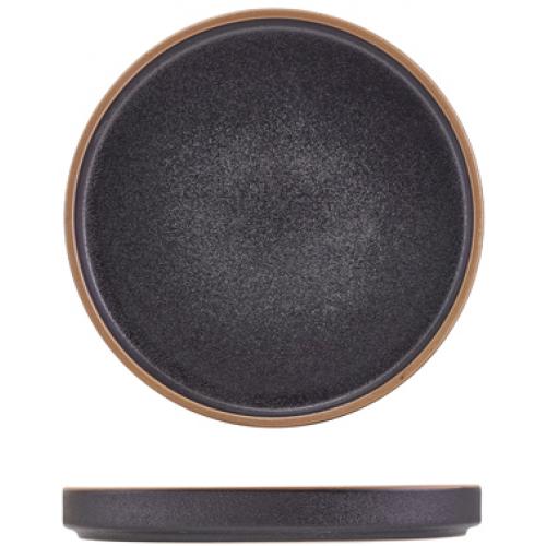 Presentation Plate - Stoneware - Kava - Black - 18cm (7&quot;)