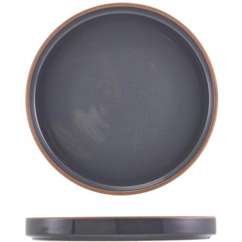Presentation Plate - Stoneware - Kava - Dark Grey - 20cm (7.75&quot;)