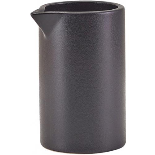 Jug - Straight Sided - Forge Stoneware - Black - 18cl (6.25oz)