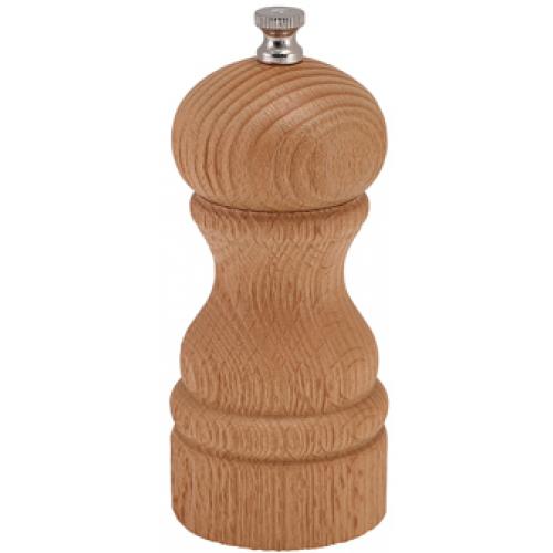 Salt or Pepper Mill - Light Wood - Deep Grain - 13cm (5&quot;)