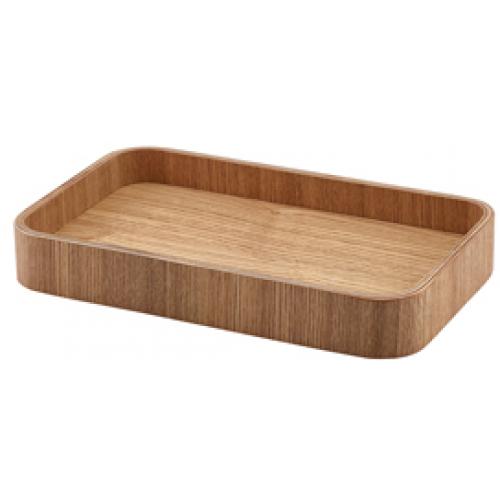 Tray - Rectangular - Light Wood Veneer - 23cm (9&quot;)