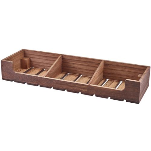 Display Crate - Rustic Wood - GN 2/4