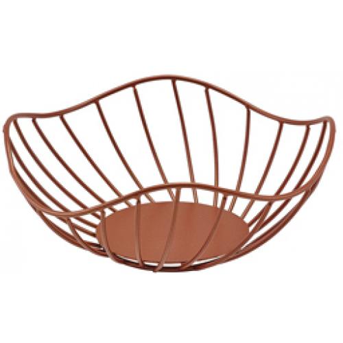 Lotus Leaf Display Basket - Wire - Copper - 20cm (8&quot;) - 8cm Deep