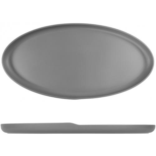 Dish - Oval - Melamine - Copenhagen - Grey - 55cm (21.75&quot;)