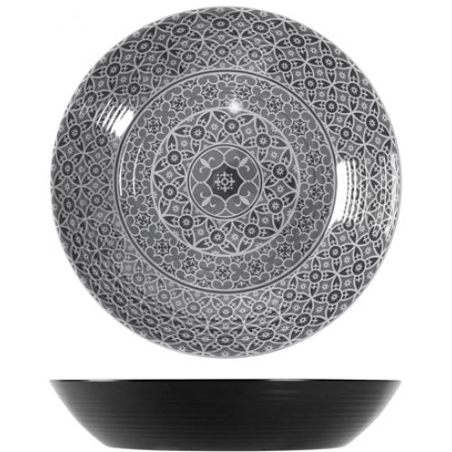 Round Bowl - Melamine - Marrakesh - Black - 42.5cm (16.75&quot;) - 7.5L (264oz)