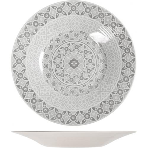 Round Bowl - Melamine - Marrakesh - White - 48cm (19&quot;) - 6.5L (229oz)