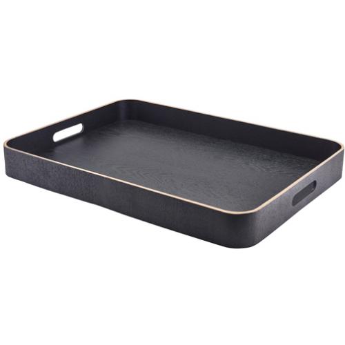 Serving Tray - Butlers - Oblong - Wood Veneer - Black - 55cm (21.75&quot;)