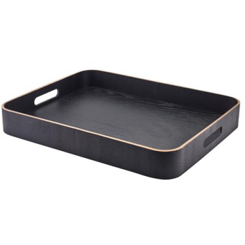 Serving Tray - Butlers - Oblong - Wood Veneer - Black - 45.5cm (18&quot;)