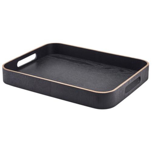Serving Tray - Butlers - Oblong - Wood Veneer - Black - 35.5cm (14&quot;)