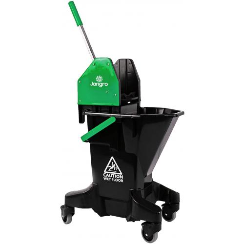Bucket & Wringer - Long Tall Sally - Jangro - Recycled Plastic - Green - 26L (5.7 gal)