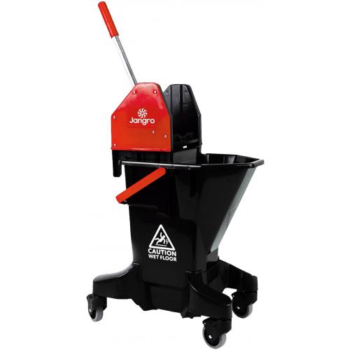 Bucket & Wringer - Long Tall Sally - Jangro - Recycled Plastic - Red - 26L (5.7 gal)