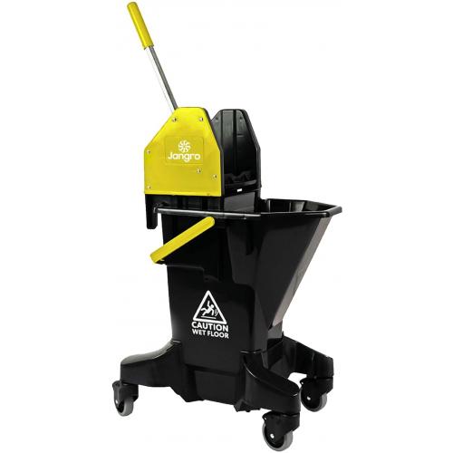 Bucket & Wringer - Long Tall Sally - Jangro - Recycled Plastic - Yellow - 26L (5.7 gal)