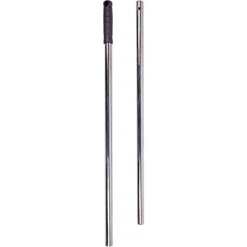 Mop Handle - 2 Piece - Microspeedy - Aluminium - Black/Silver