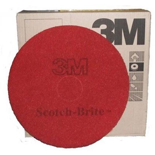 Floor Pad - Scotch-Brite&#8482; - Premium - Red - 25.4cm (10&quot;)