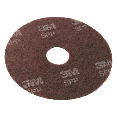 Floor Pad - Surface Preparation - Scotch Brite&#8482; - Brown - 35.5cm (14&quot;)