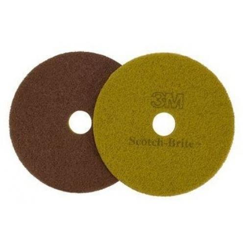 Floor Pad - Double Sided - Scotch-Brite&#8482; Diamond - Sienna - 43cm (17&quot;)